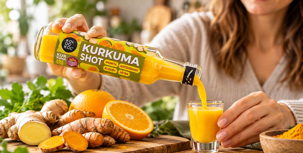 Koldokol Shot kurkuma a zázvor